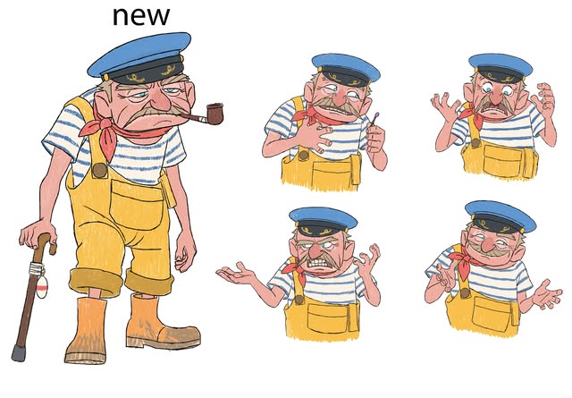 Character design sketch by Ahmad